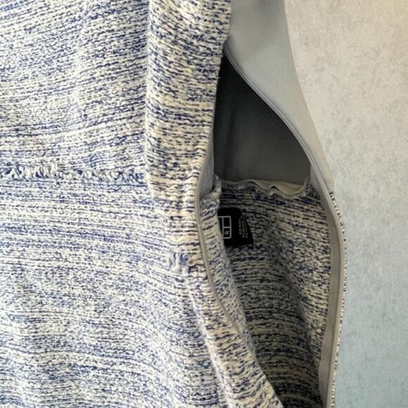 Seraphine Maternity Dress Women's Size 14 Blue Short Sleeve Knee Length Shift - Picture 8 of 16